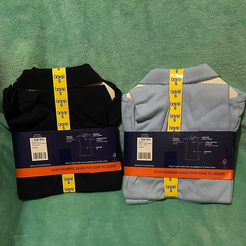 French Toast Short Sleeve Polo 2-Pack - BUNDLE - Picture 2 of 2
